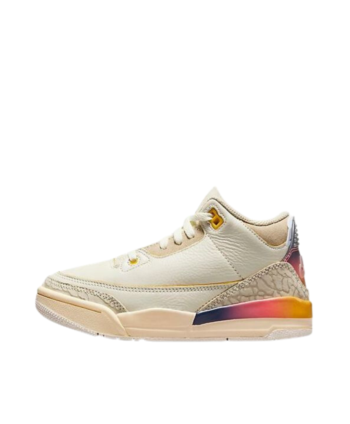 Air Jordan 3 x J Balvin Kids 'Medellin Sunset' side view