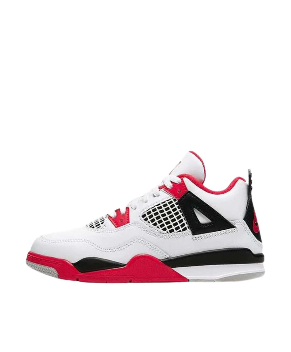 Air Jordan 4 Kids 'Fire Red' side view