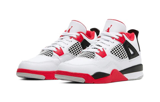 Air Jordan 4 Kids 'Fire Red' front view