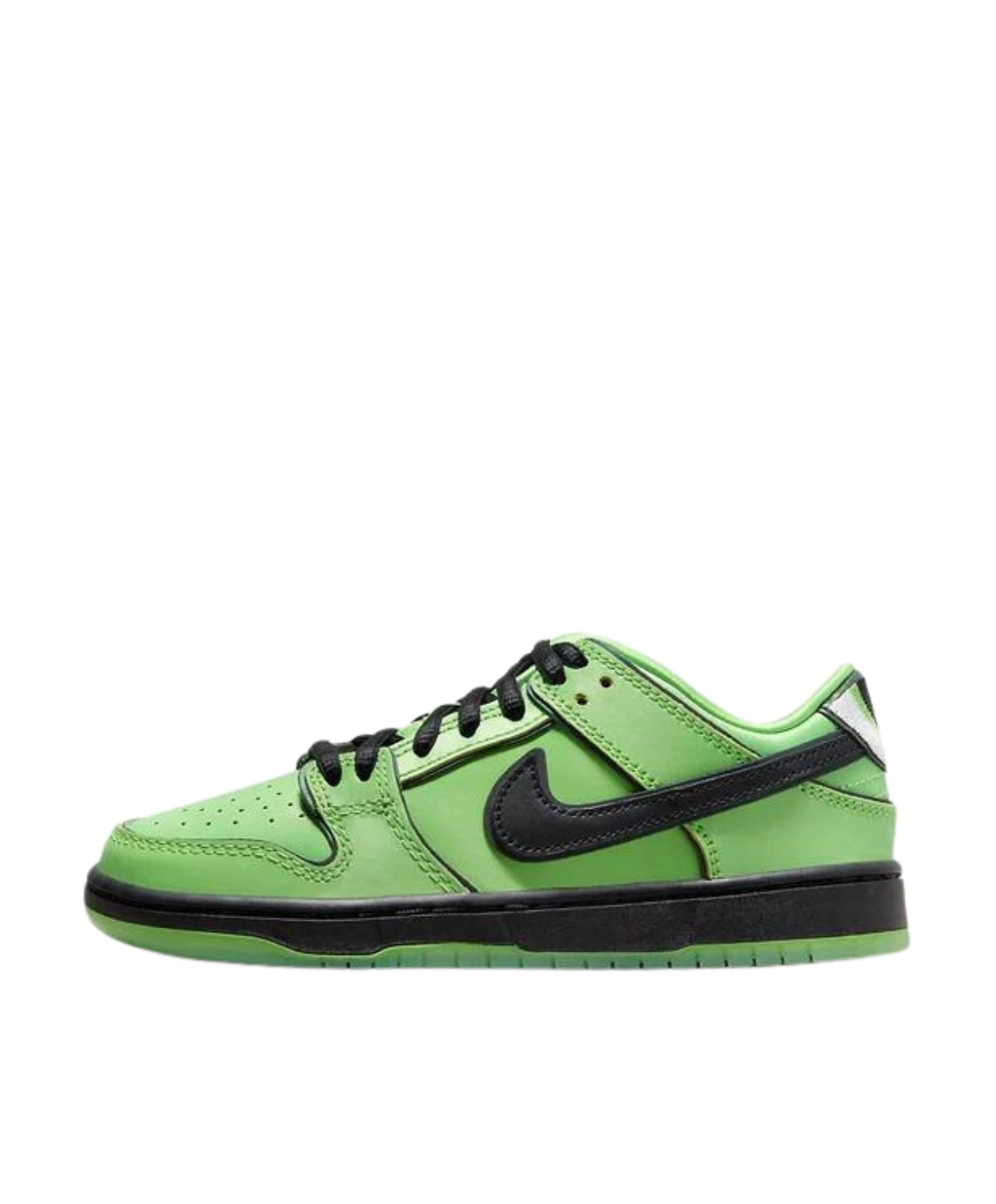 Nike SB Dunk Low Kids 'Powerpuff Girls Buttercup' side view