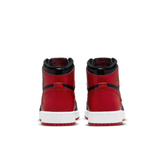 Air Jordan 1 High Junior 'Patent Bred' heel