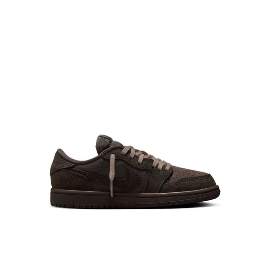 Air Jordan 1 Low x Travis Scott Kids 'Velvet Brown' side view