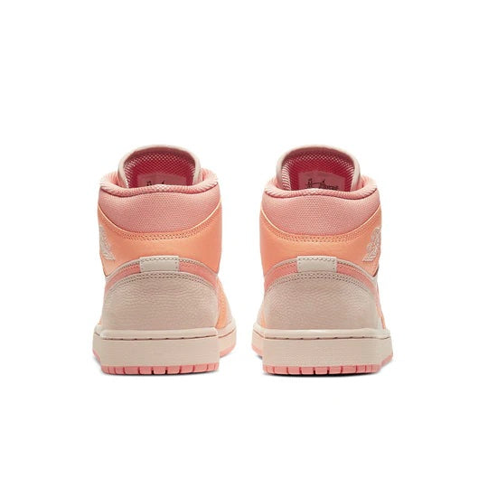 Air Jordan 1 Mid 'Apricot Orange' heel