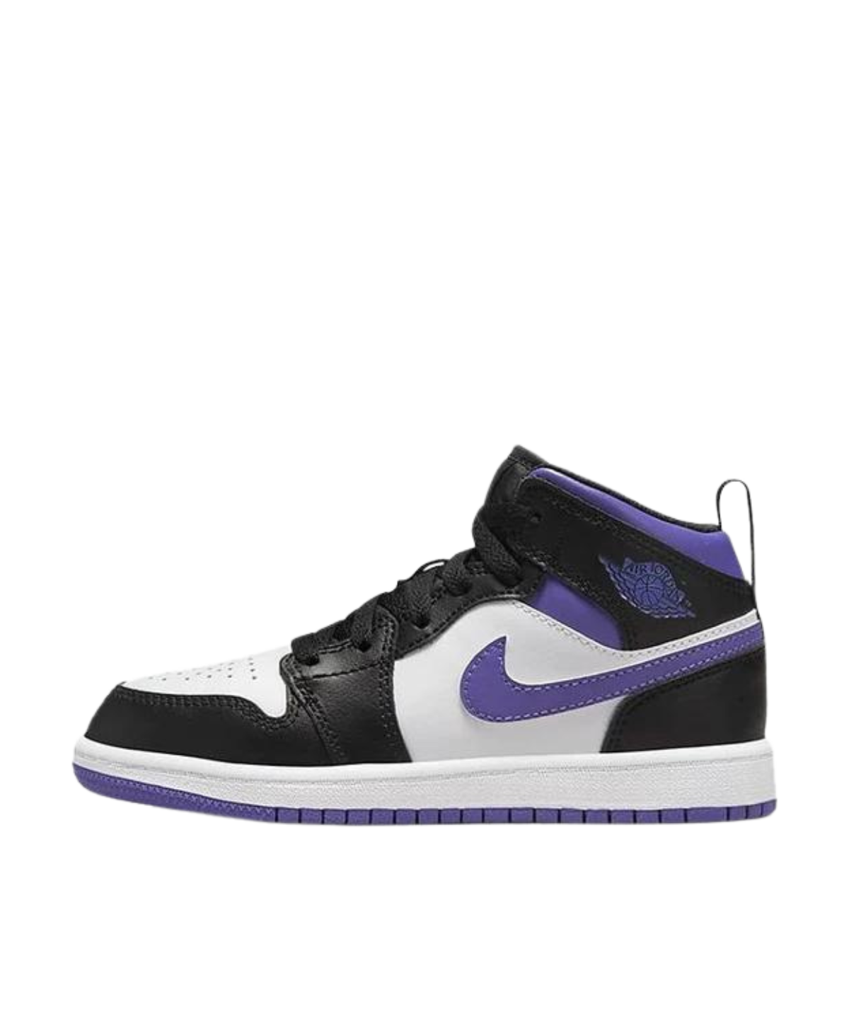 Air Jordan 1 Mid Kids 'Dark Iris' side view