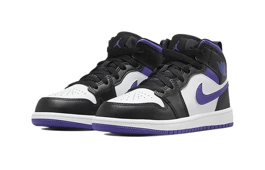 Air Jordan 1 Mid Kids 'Dark Iris' front view