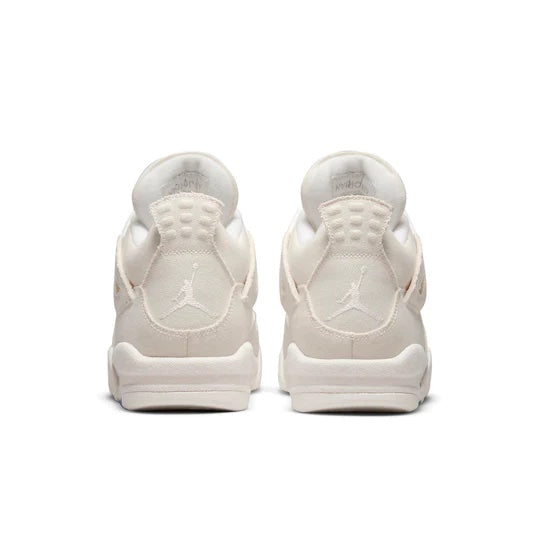 junior Air Jordan 4 'Blank Canvas' heel