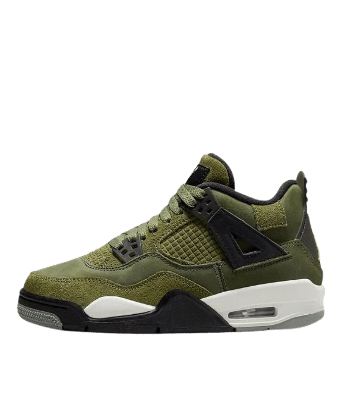 Air Jordan 4 Junior 'Craft Medium Olive' side view