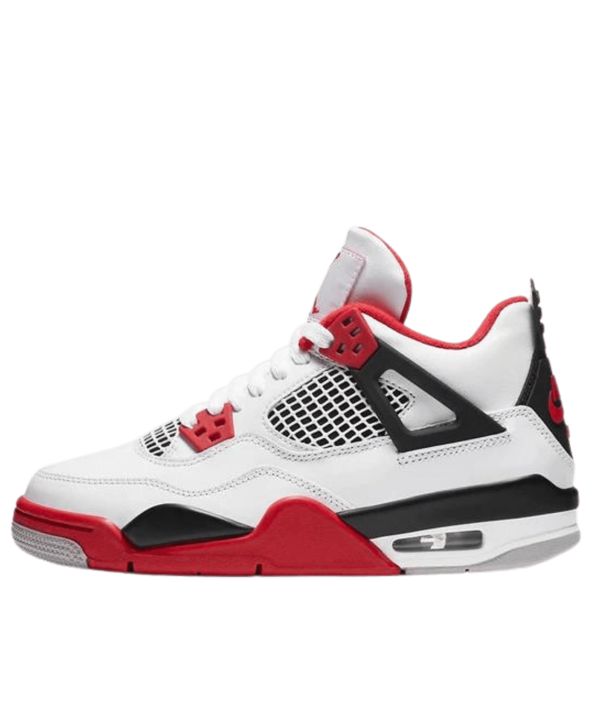 Air Jordan 4 Junior 'Fire Red' side view