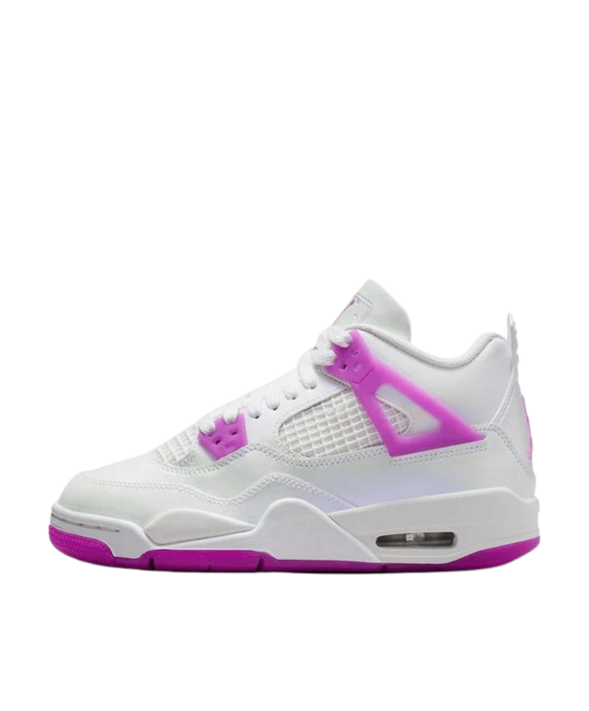 Air Jordan 4 Junior Hyper Violet Junior White Purple Pink Jordan 4s littlelaces