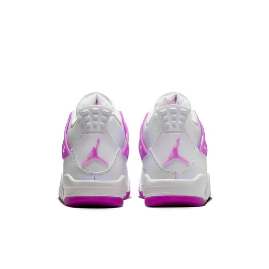Air Jordan 4 Junior 'Hyper Violet' heel