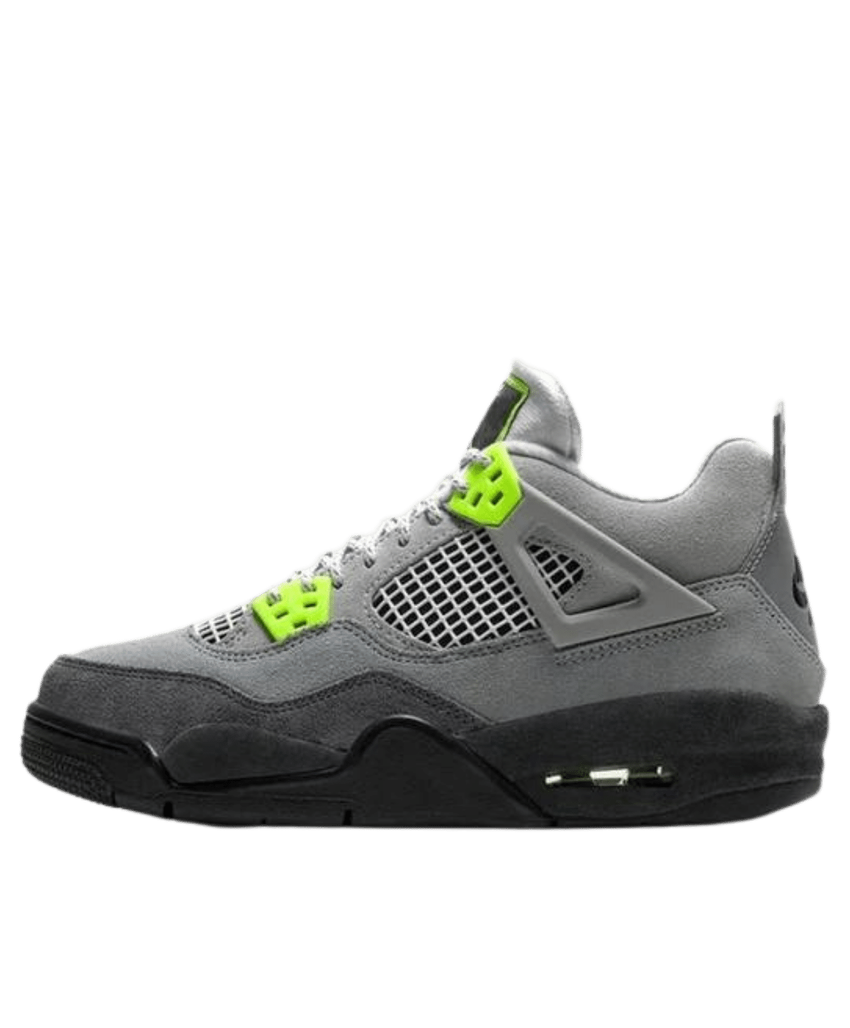 Air Jordan 4 Junior 'Neon' side view