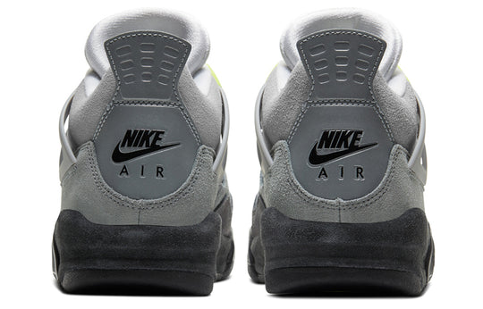 Air Jordan 4 Junior 'Neon' heel