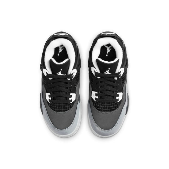 air jordan 4 kids fear top view