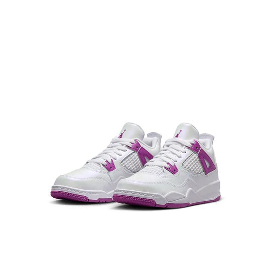 Air Jordan 4 Kids 'Hyper Violet' front view