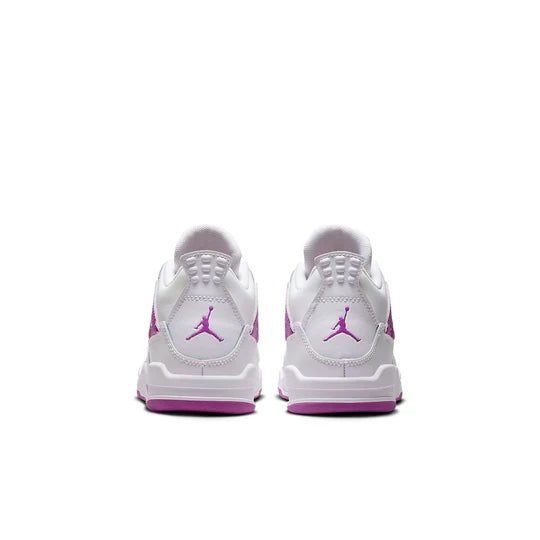 Air Jordan 4 Kids 'Hyper Violet' heel