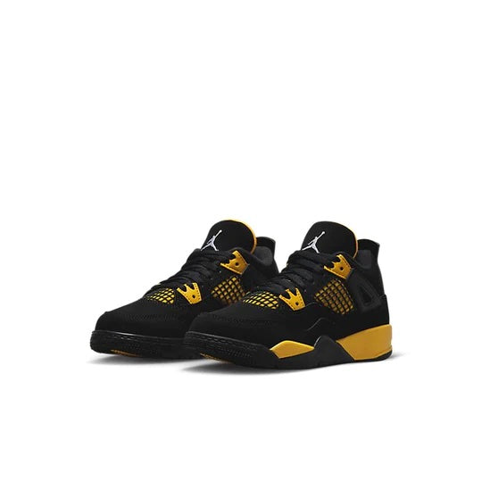 air jordan 4 kids thunder front view