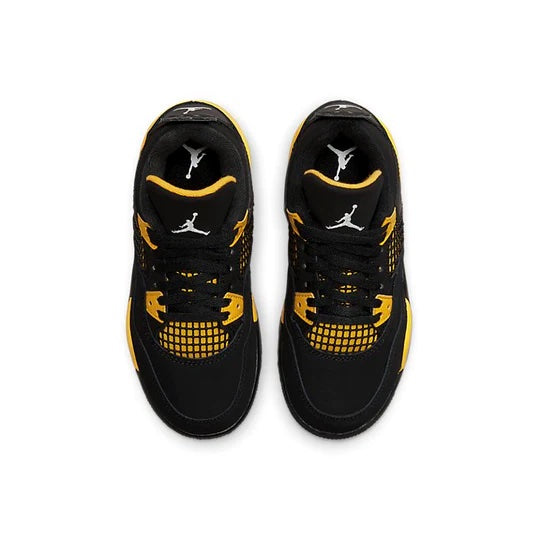 air jordan 4 kids thunder top view