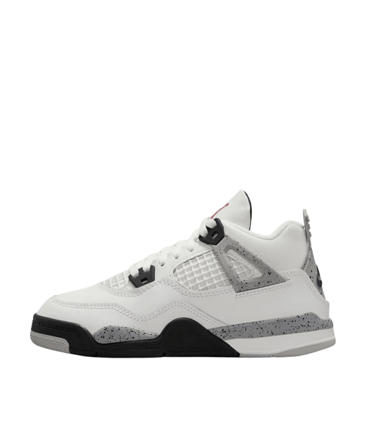 Air Jordan 4 Kids 'White Cement' side view