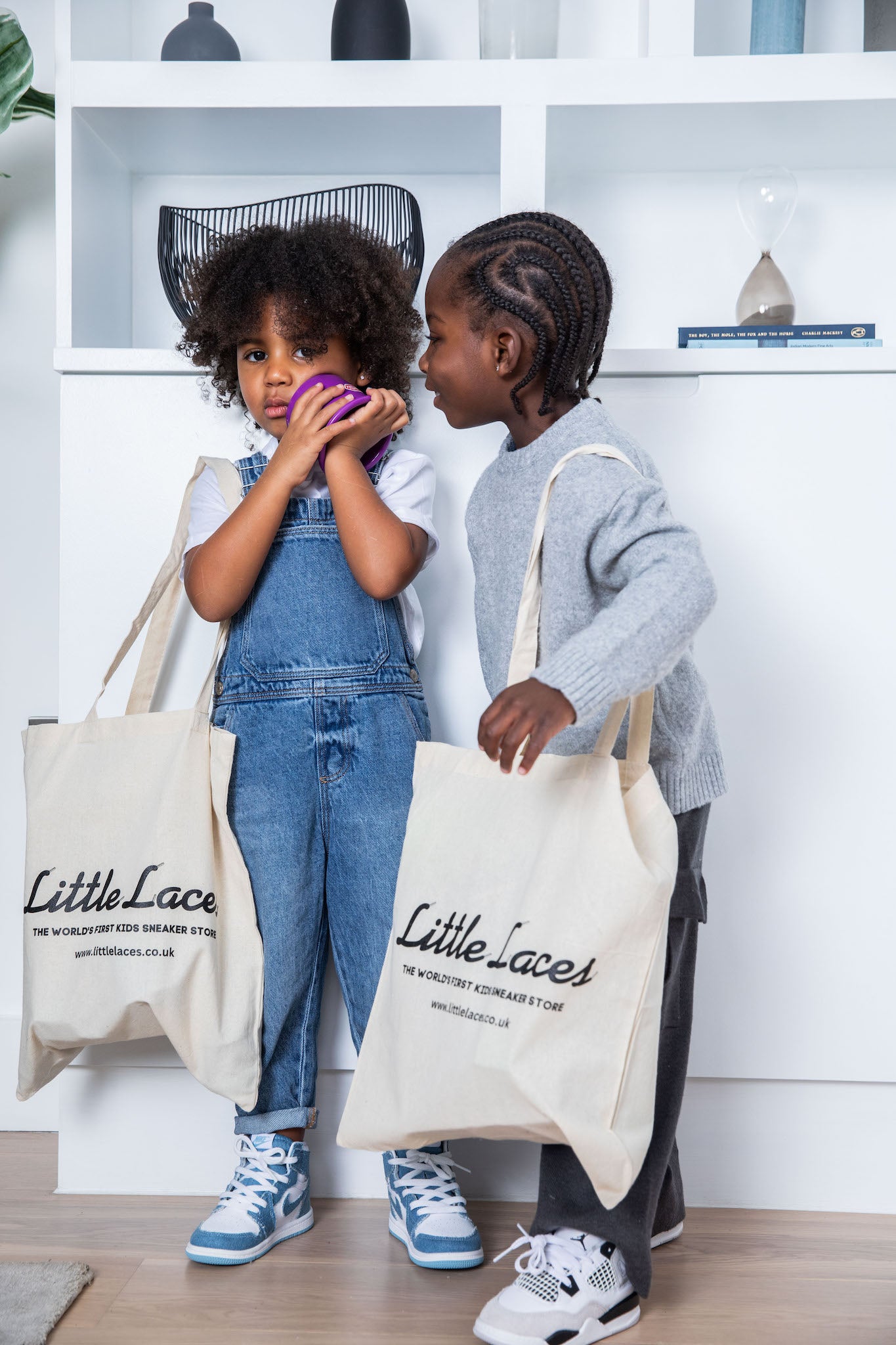 kids wearing jordans