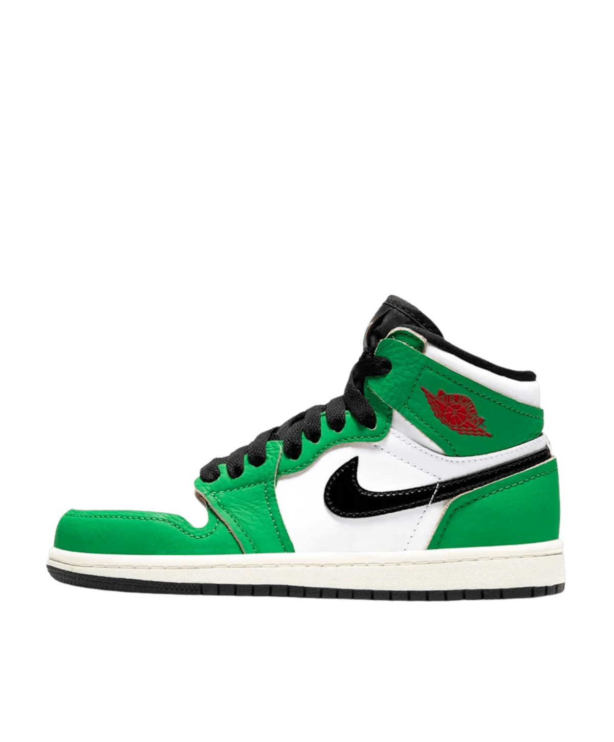 Air Jordan 1 High Kids 'Lucky Green' side view