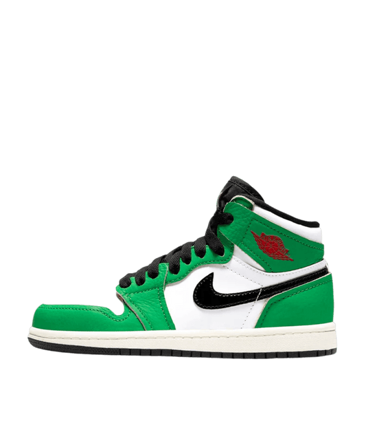 Air Jordan 1 High Kids 'Lucky Green' side view