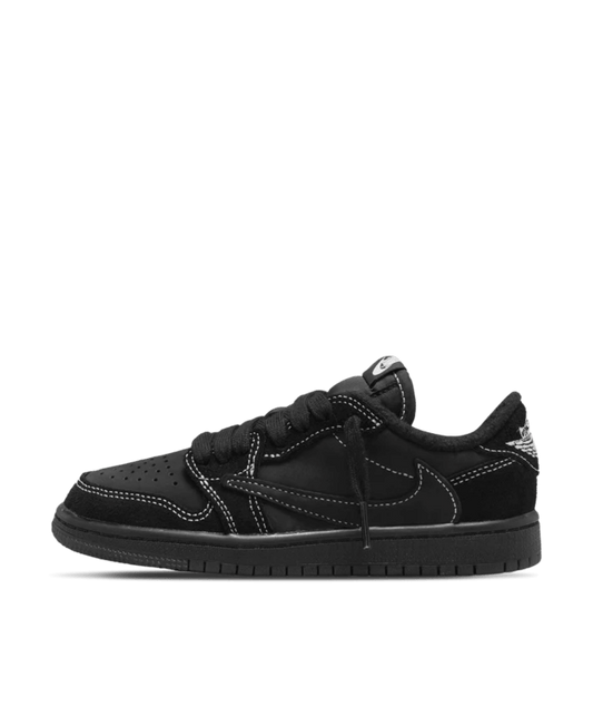 Air Jordan 1 Low x Travis Scott Kids 'Black Phantom' side view