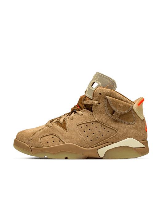 Air Jordan 6 x Travis Scott Kids 'British Khaki' side view
