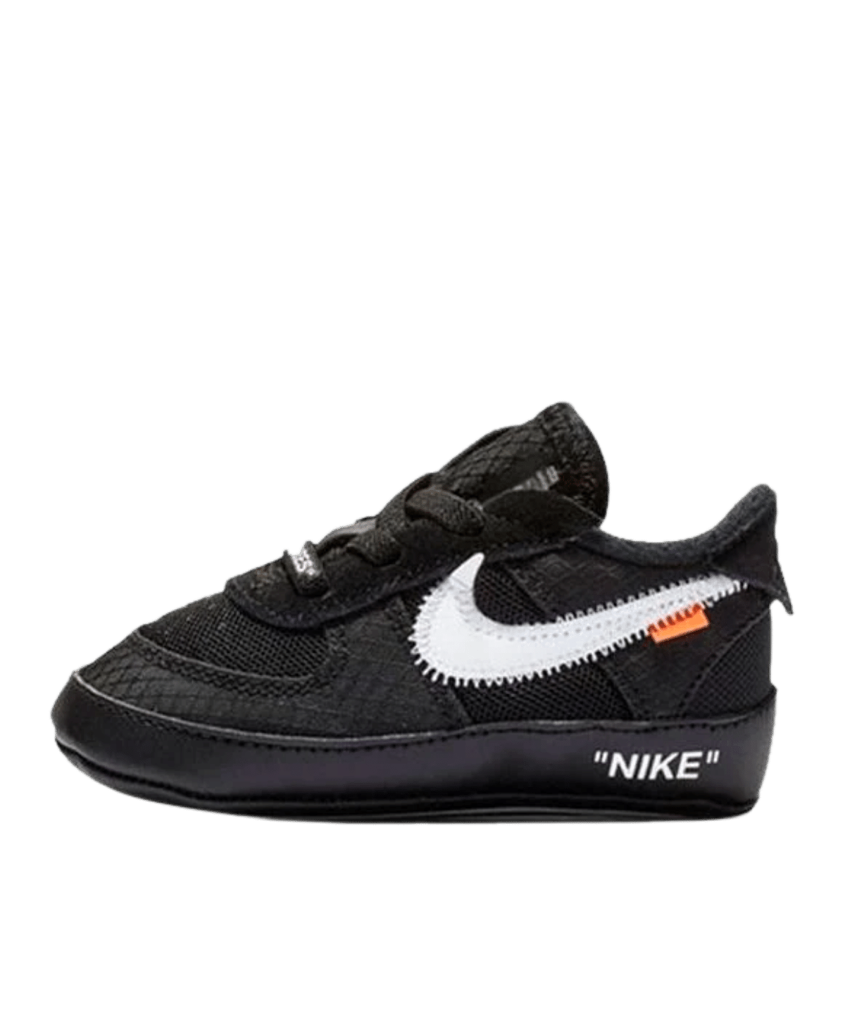 Nike Air Force 1 Low x Off-White Newborn 'Black White' side view