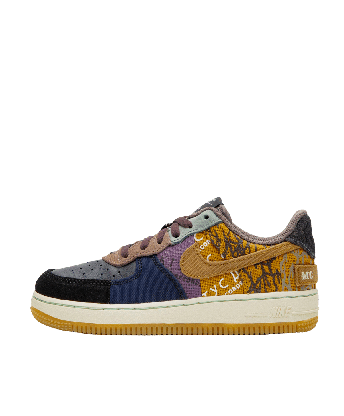 Nike Air Force 1 Low x Travis Scott Kids 'Cactus Jack' side view
