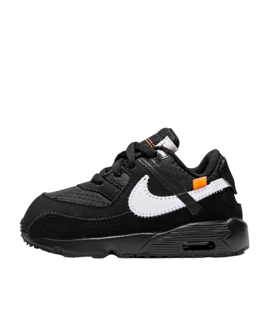 Nike Air Max 90 x Off-White Kids 'Black' side view