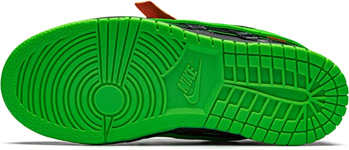 Nike Air Rubber Dunk x Off-White Kids 'Green Strike' sole