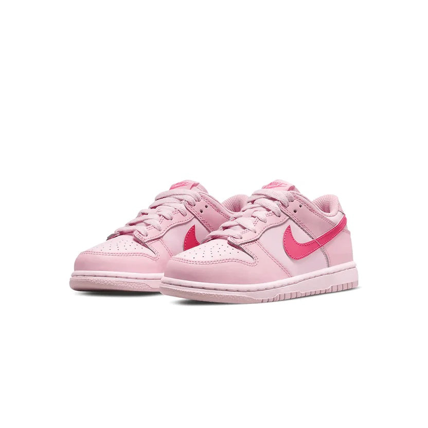 Nike Dunk Low Kids 'Triple Pink' front view