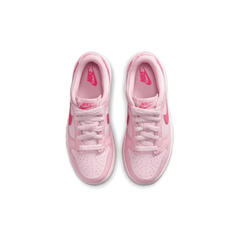 Nike Dunk Low Kids 'Triple Pink' top view