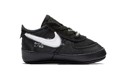Nike Air Force 1 Low x Off-White Newborn 'Black White' side view