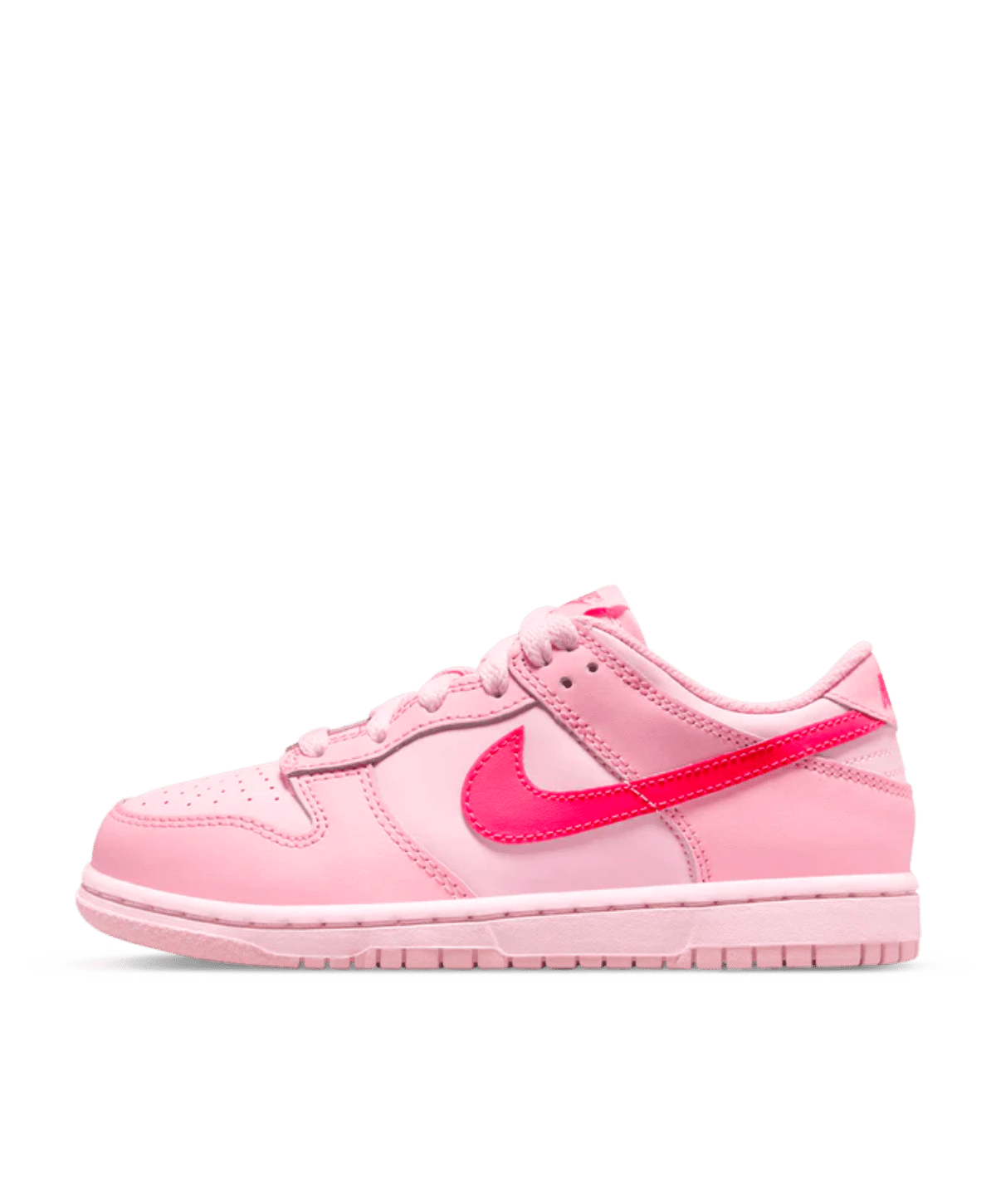 Nike Dunk Low Kids 'Triple Pink' side view