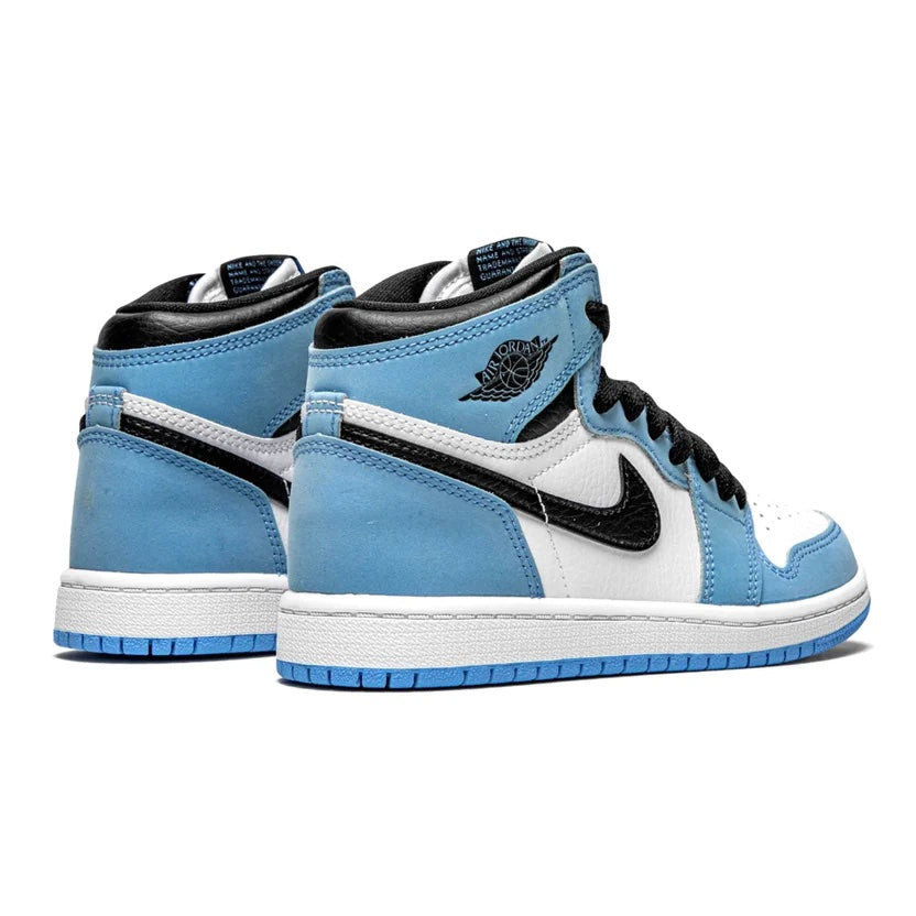 Air Jordan 1 High Kids 'University Blue' heel