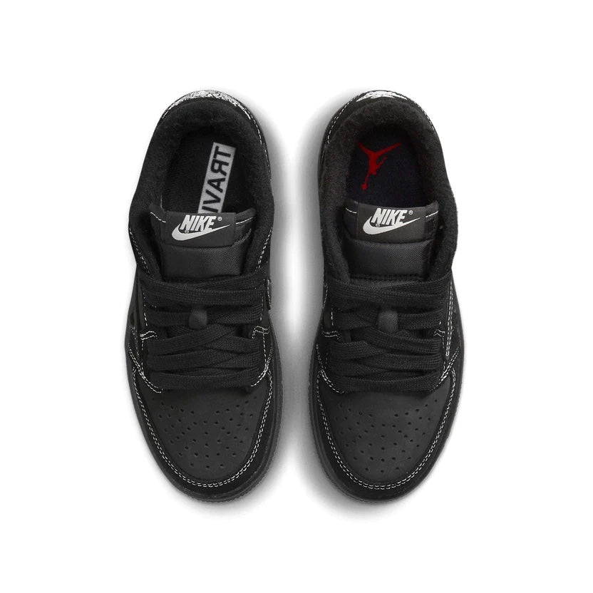 Air Jordan 1 Low x Travis Scott Kids 'Black Phantom' top view