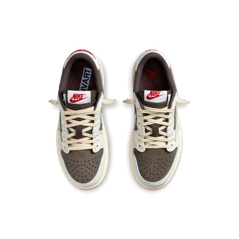 Air Jordan 1 Low x Travis Scott Kids 'Reverse Mocha' top view