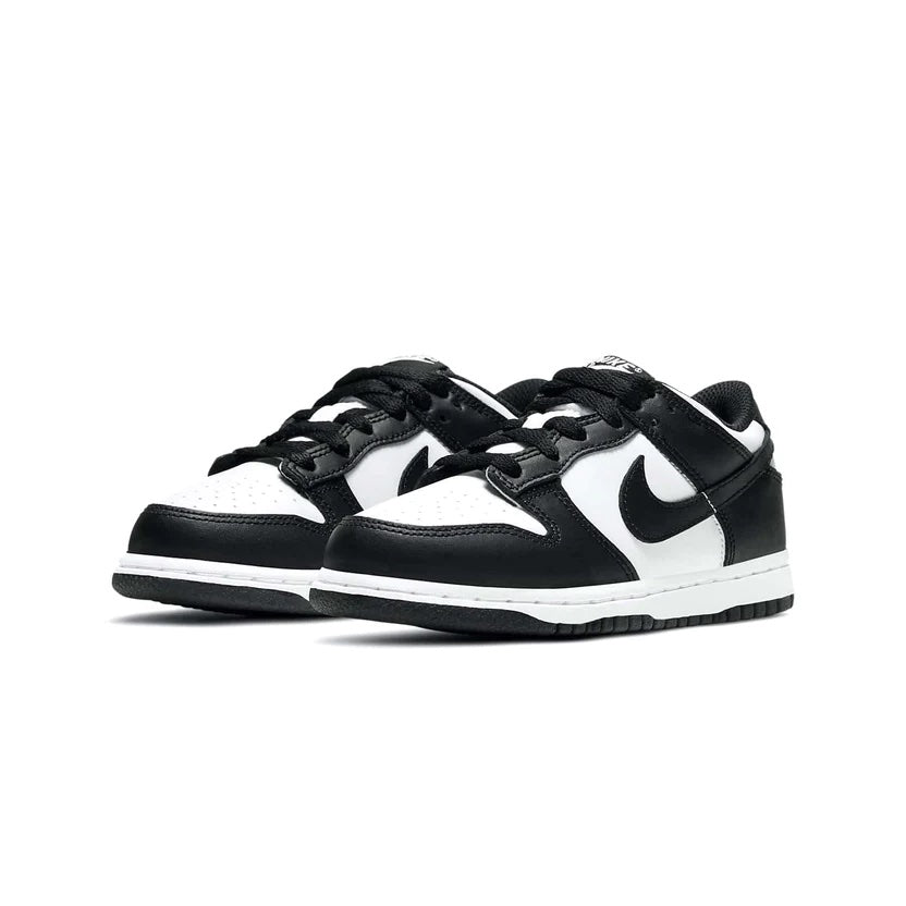 Nike Dunk Low Kids 'Black White' FRONT VIEW