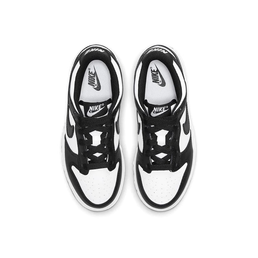 Nike Dunk Low Kids 'Black White' TOP VIEW