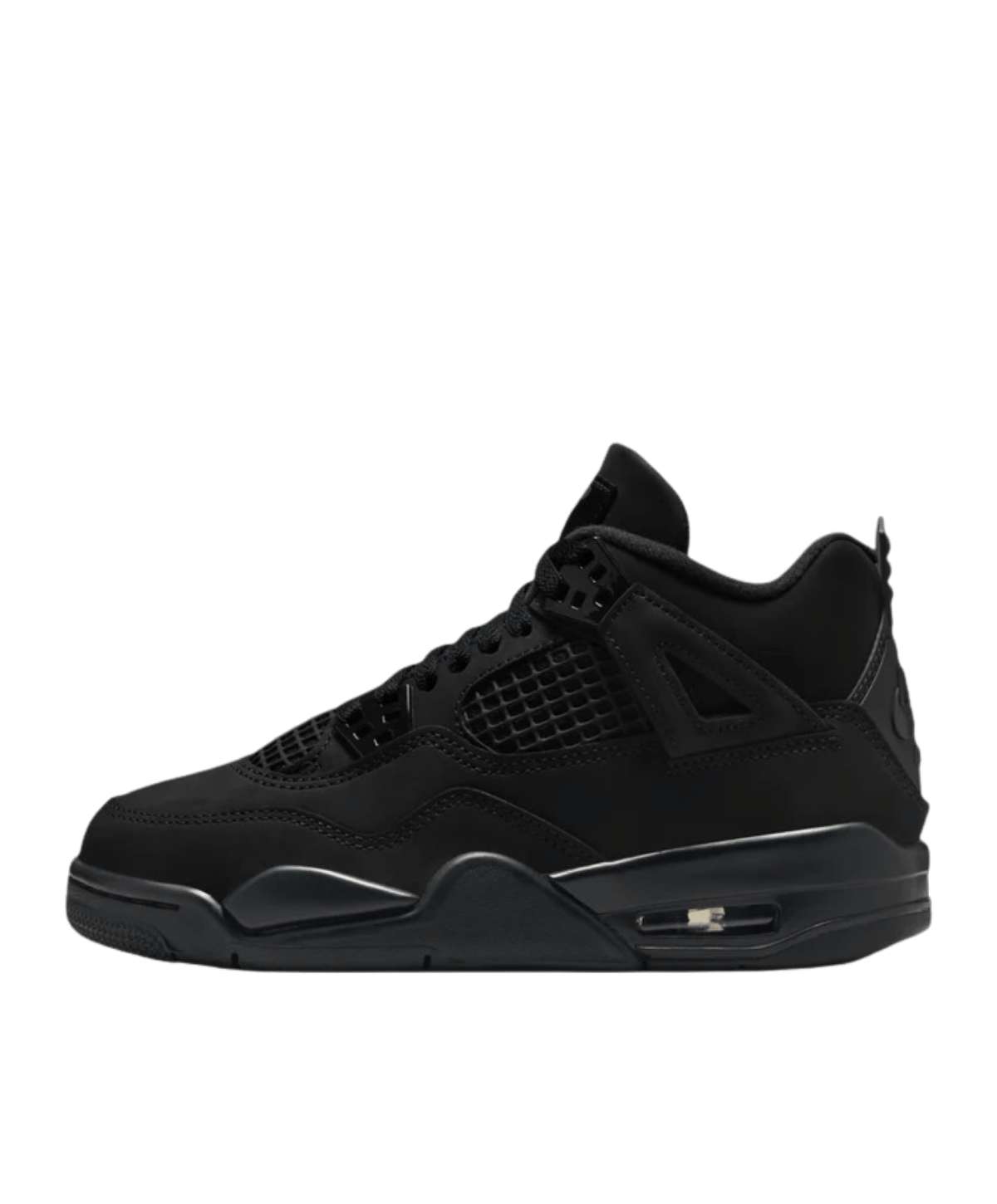 AIR JORDAN 4 JUNIOR BLACK CAT SIDE VIEW