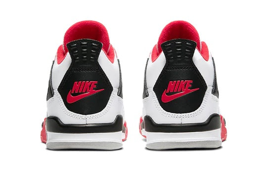 Air Jordan 4 Kids 'Fire Red' heel