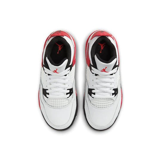 Air Jordan 4 Kids 'Red Cement' top view