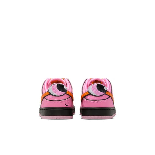 Nike SB Dunk Low Kids 'Powerpuff Girls Pink Blossom' heel