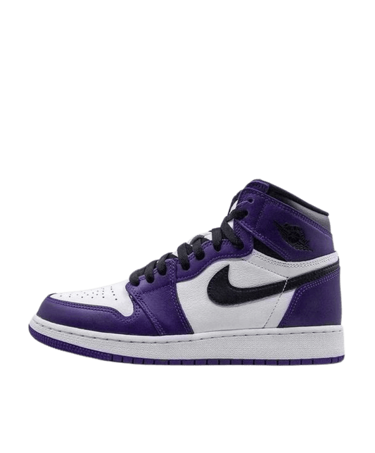 Air Jordan 1 High Junior 'Court Purple White' side view