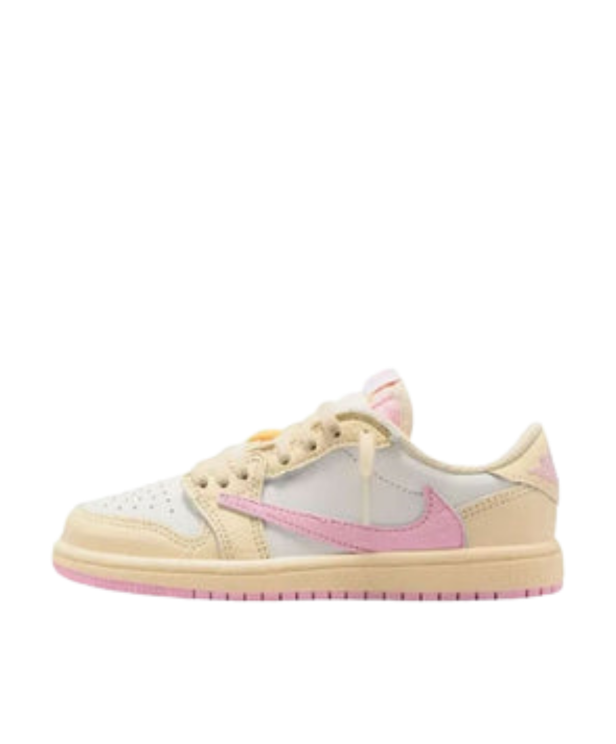 Air Jordan 1 Low x Travis Scott Kids 'Shy Pink' side view