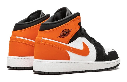 Air Jordan 1 Mid Junior 'Shattered Backboard' heel