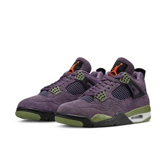 junior Air Jordan 4 'Canyon Purple' front view