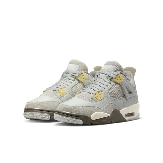 Air Jordan 4 Junior Craft Photon Dust Junior Kids Grey Jordan 4s littlelaces