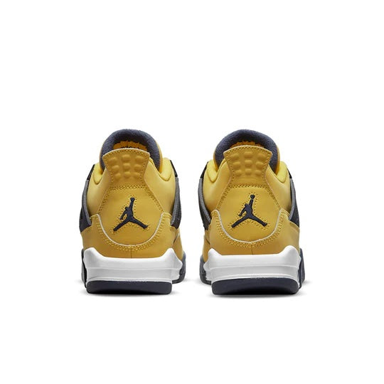 Air Jordan 4 Junior 'Lightning' heel